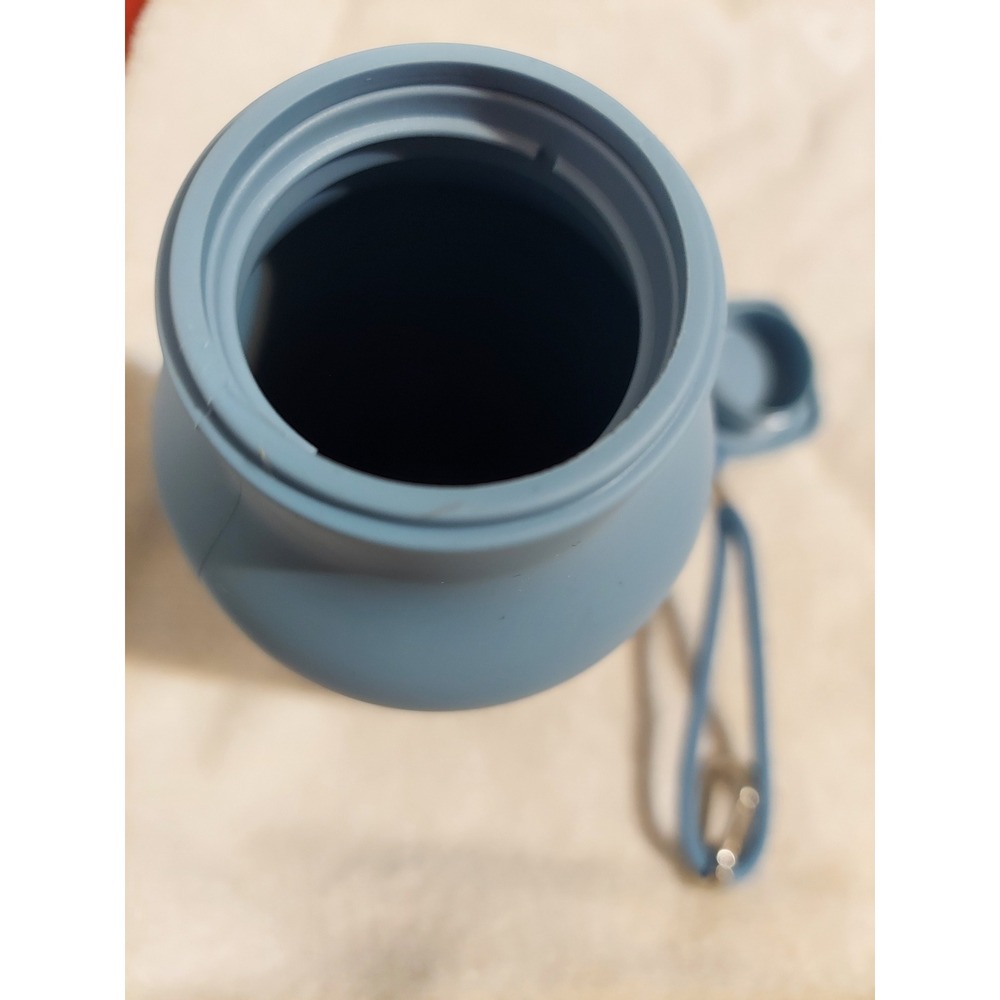 Take Today Blue Water Bottle Reusable Travel Drink Container with Strap - Picture 4 of 4